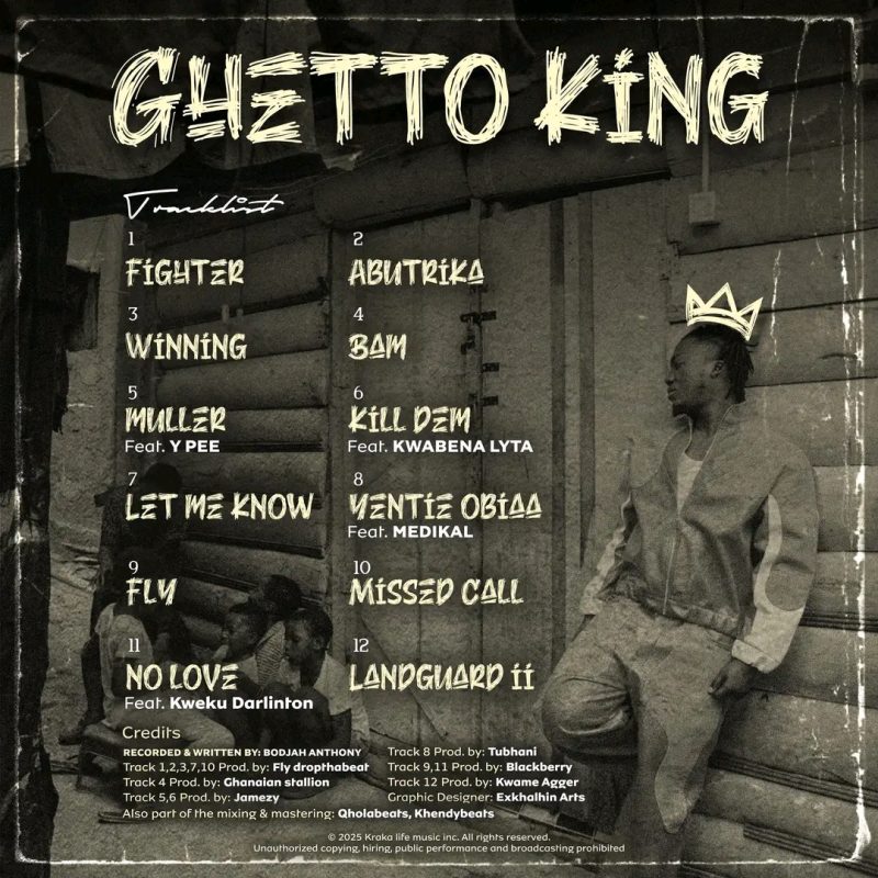 Kwesi Amewuga - Ghetto King (Full Album) Tracklist