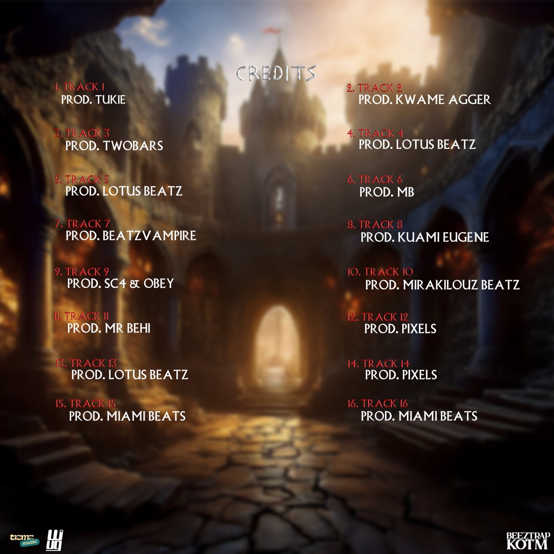 Beeztrap KOTM – Power (Full Album) Credits