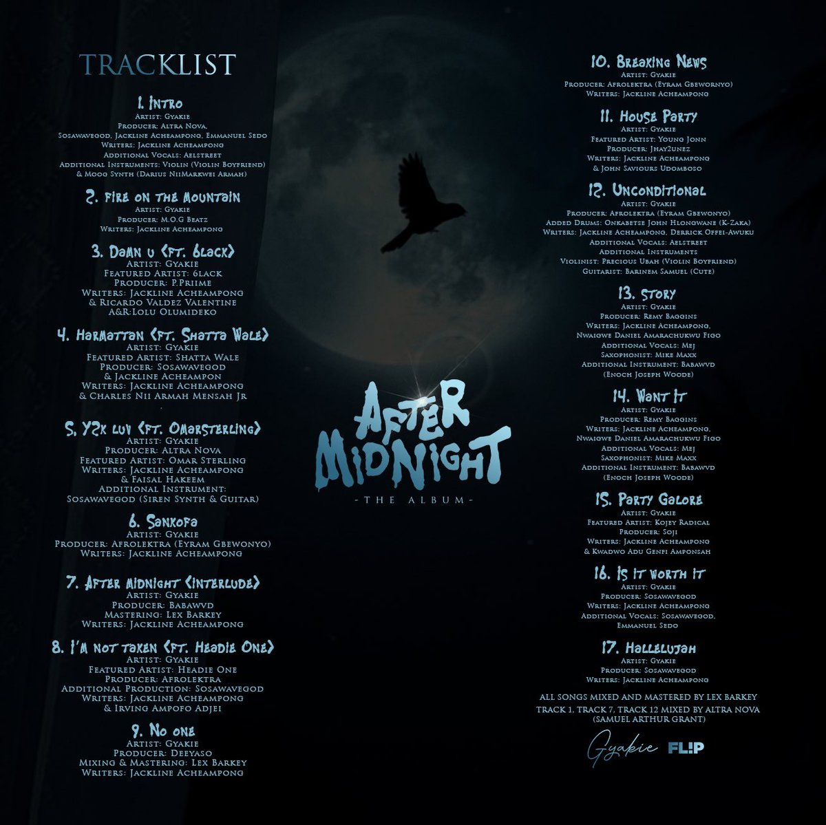 Gyakie - After Midnight (Full Album) Credits